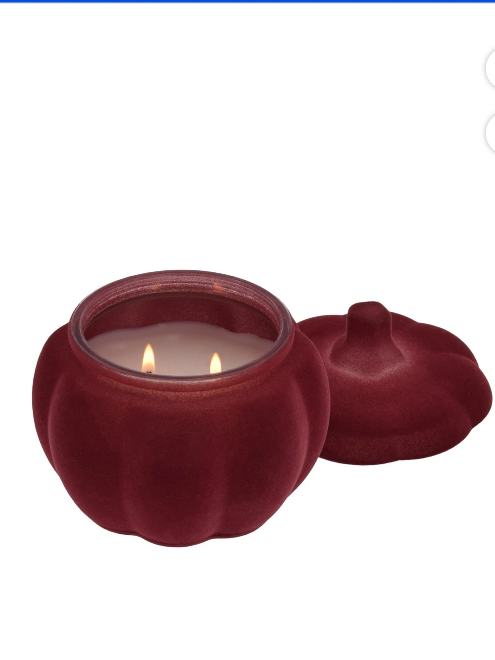 Better Homes & Gardens Spicy Cinnamon 5 inch 2-Wick Flocked Pumpkin Jar Candle